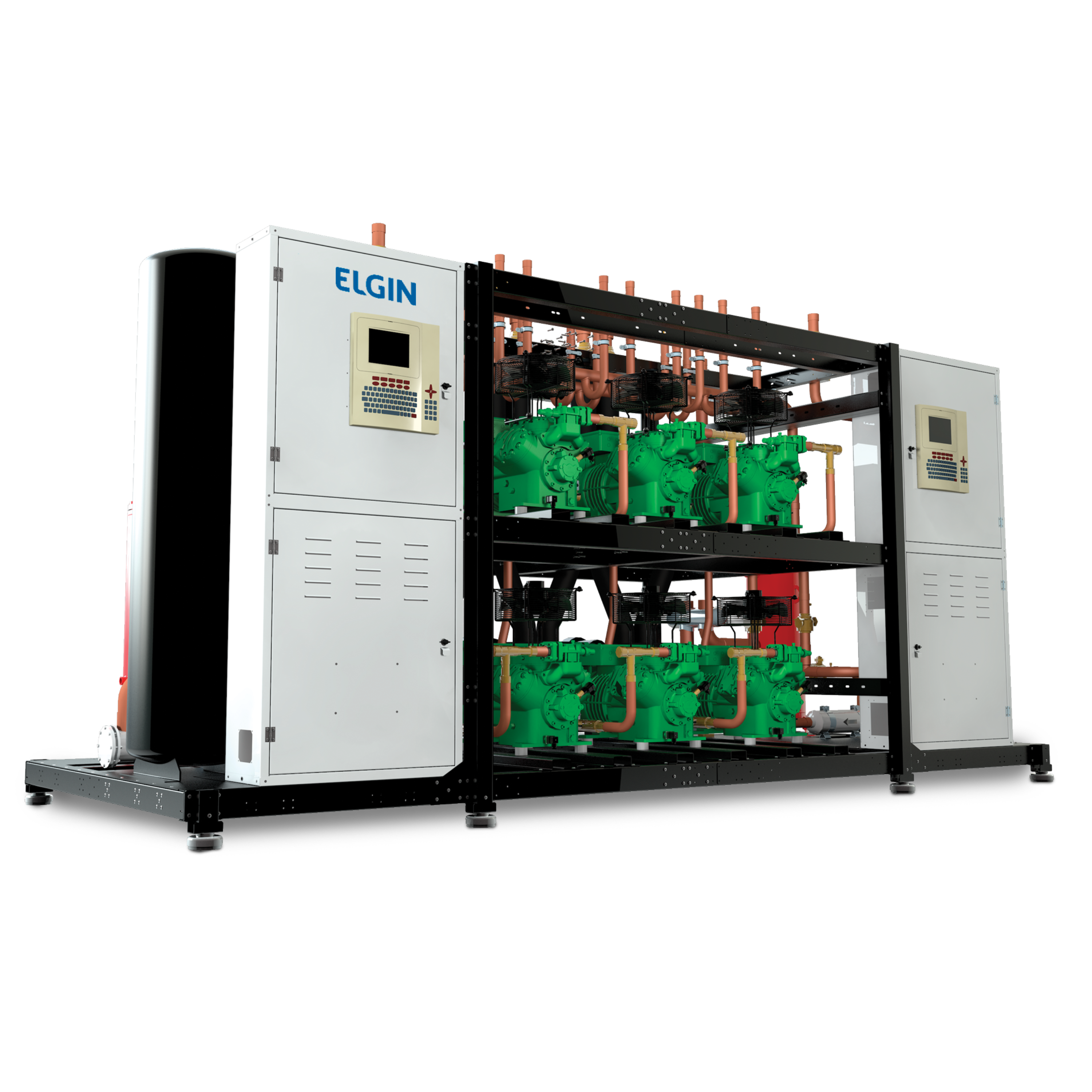 Rack Modular de 2 Andares com 3 a 12 Compressores DV | Elgin – INCOTERMINAS®